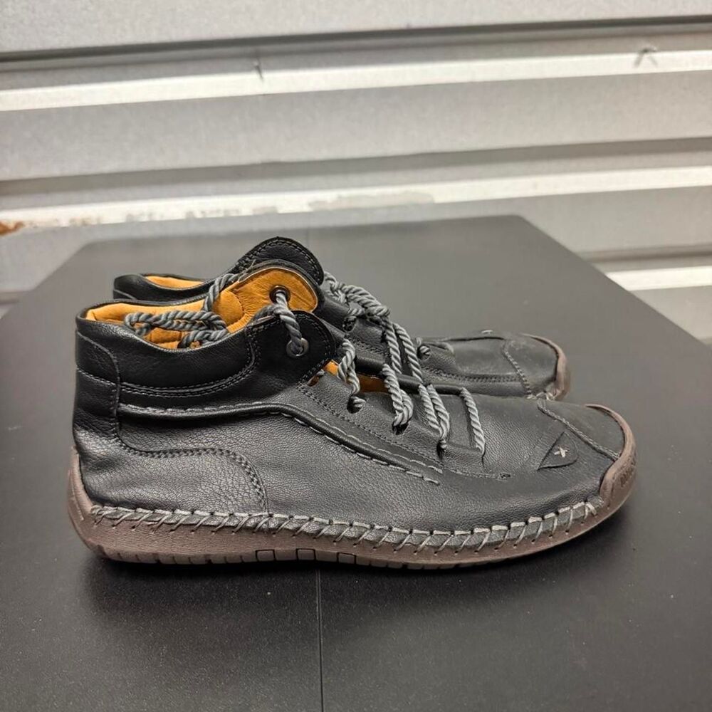 Greks Men's Black leather Boots